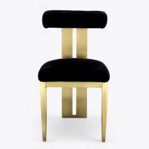 Gold Dining Chair - Blush Pink