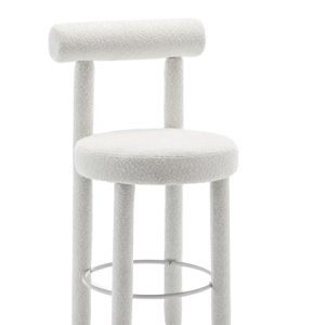 Panda White Barstool